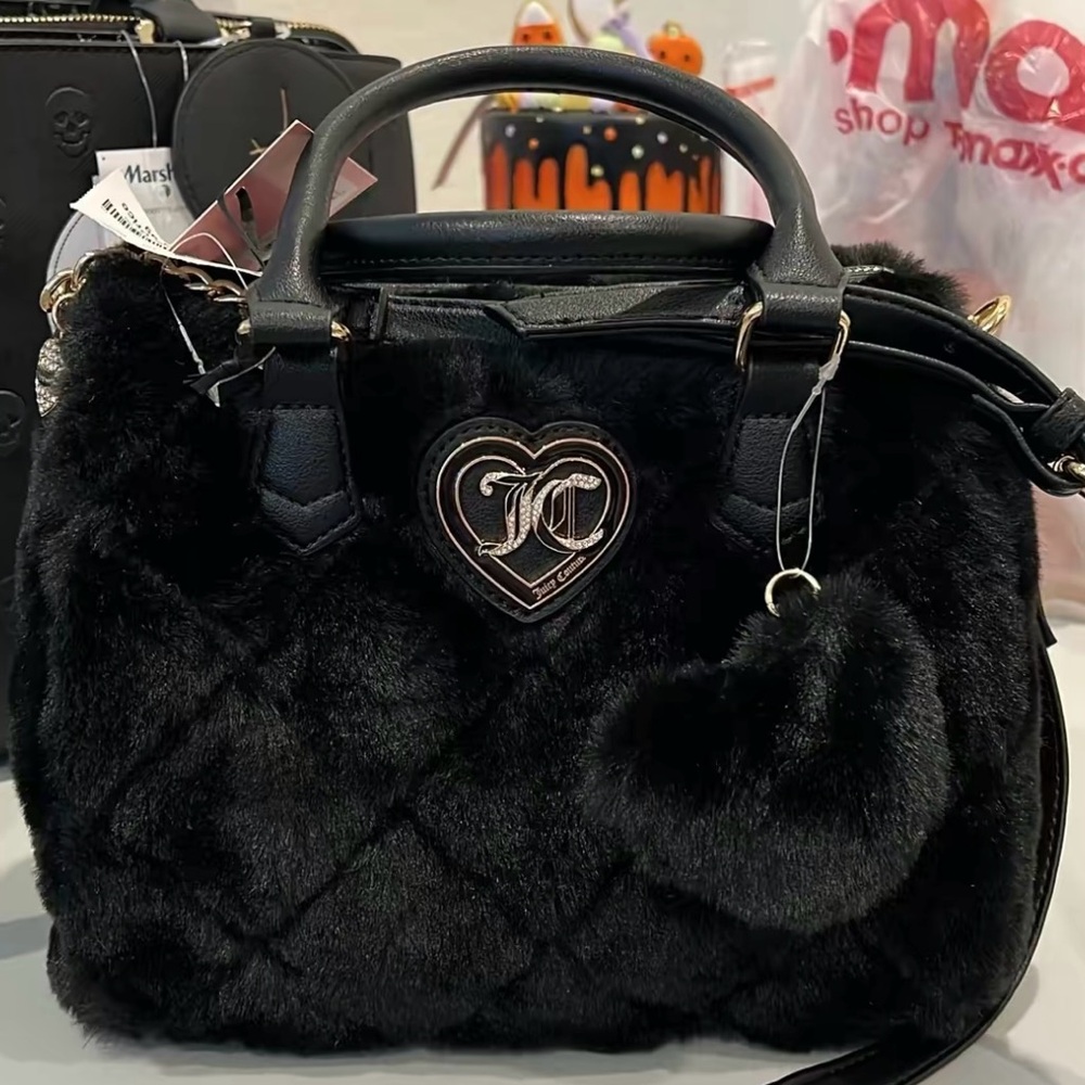 NWT beautiful black fluffy Juicy bag